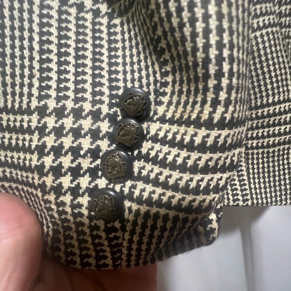 Ralph Lauren Black and White Blazer Tailored Suit Jacket - Picture 7 of 7